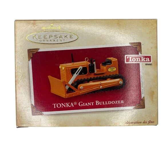 2004 Tonka Giant Bulldozer Hallmark Keepsake Ornament Die-Cast Metal - Picture 1 of 3